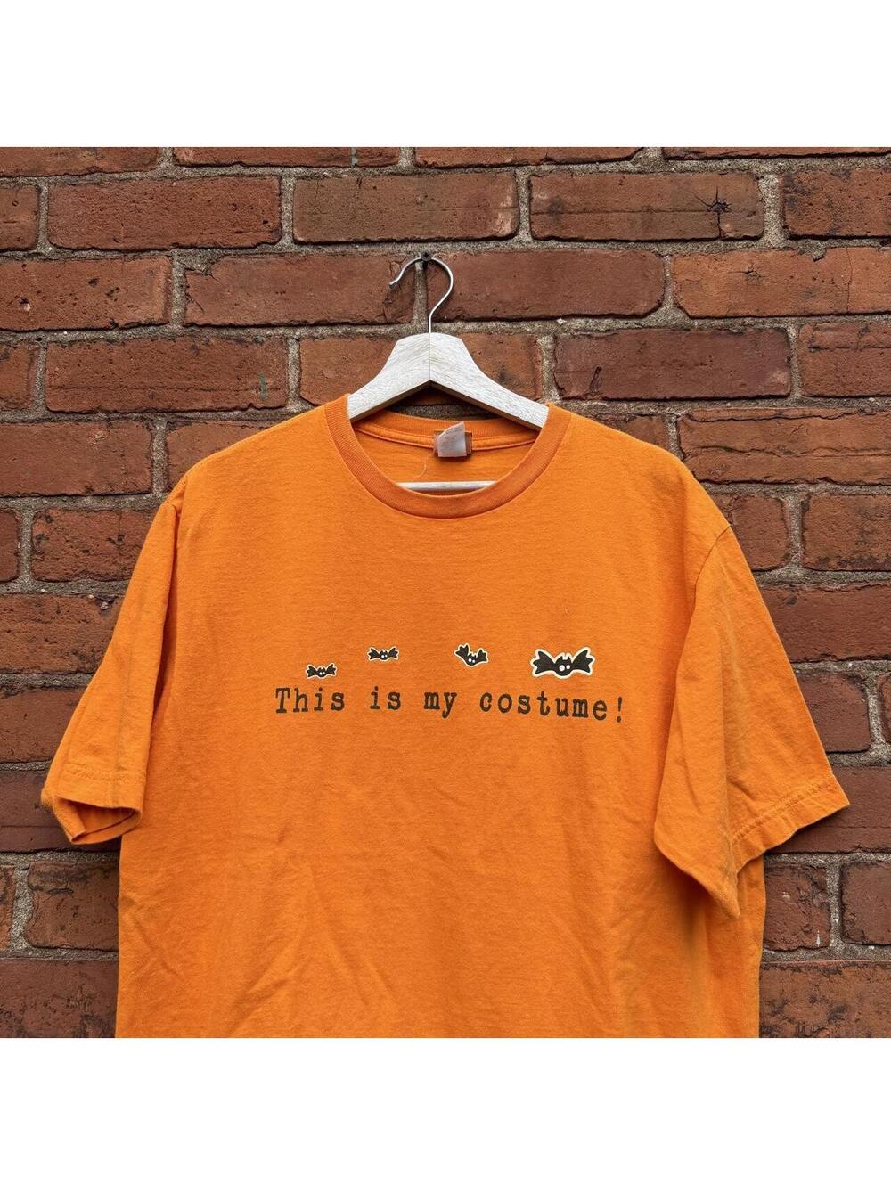 vintage Halloween this is my costume cute bats t shirt XL